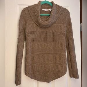Eight Eight Eight Taupe Cowl Neck Sweater